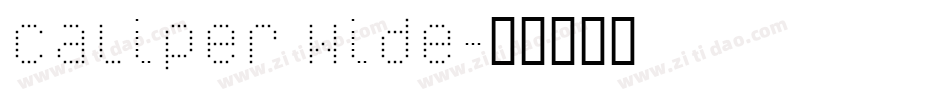 Caliper Wide字体转换